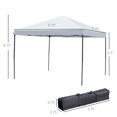 thumbnail image 3 of Online Gym Shop CB16858 10 x 10 ft. Outdoor Pop-Up Canopy Tent with Mesh Walls, Silver, 3 of 7