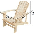 thumbnail image 3 of PatioFestival Wood Adirondack Lounger Chair,Outdoor Fir Unpainted Wooden Chairs,Accent Furniture for Yard,Patio,Garden,Lawn w/Natural Finish (Adirondack Chair), 3 of 7