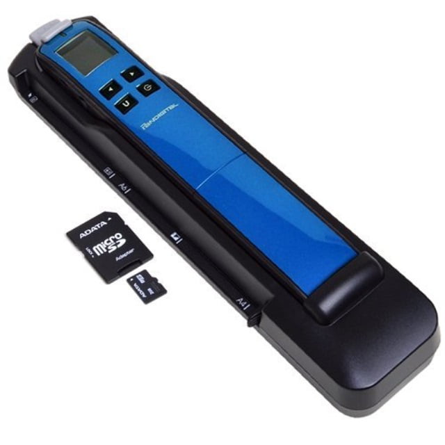 Blue Pandigital PANSCN09BE Handheld Scanner w/Doc Feeder & 2GB ...