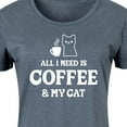 thumbnail image 3 of Instant Message - All I Need Coffee Cat - Women's Any Way Dress, 3 of 6