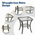 thumbnail image 5 of MRUAKA Outdoor Rocking Chairs Set of 3, Wicker Patio Furniture with Thickened Cushions and Table for Porch，350lbs Weight Capacity(Gray & Off-white), 5 of 7
