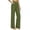 *Army Green, variant on ClodeEU Women's Linen Cotton Blend High Waisted Wide Leg Pants,Casual Trousers with Pockets Army Green,Women's Plus L
