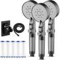 thumbnail image 1 of High Pressure 5-Mode Filtered Shower Head, Handheld Power Wash for Hard Water, Built-In Filtration System, Water Saving, Tool-Free Installation, Spa-like Experience for Bathrooms, 1 of 1
