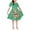 Sloth Flower, variant on Yuyamidu Sloth Short Sleeve Princess Dresses for Youth Girls 3-4 T Flower Knee Length A Line Dress Casual Swing Party Sundress Summer Beach Dress for Kids, Green