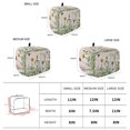 thumbnail image 6 of Toaster Cover 4 Slice, Spring Flowers Dustproof Bakeware Oven Protector with Top Hook, Wild Floral Herb Botanical Waterproof Small Kitchen Appliance Toasters Dust Cover, 12"x11"x8", 6 of 9