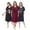 Set3, variant on 3 Pack Nightgowns for Women Plus Size V Neck Printed Sleepwear Loose Comfy Night Gown