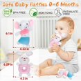 thumbnail image 3 of 1 sonajero suave para bebés recién nacidos, juguete sensorial, sonajeros suaves para perros para bebés de 0 a 6 meses, juguetes sensoriales para bebés, niños y niñas, regalo de baby shower., 3 of 6