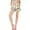 Sea Scape Print Yellow, variant on Guess Womens Nydia Lace-Up Pleated Shorts