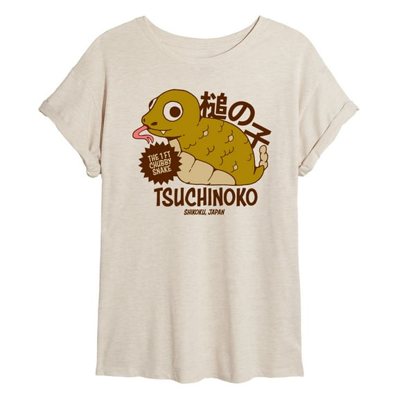 Instant Message - Tsuchinoko - Women's Oversized Graphic T-shirt