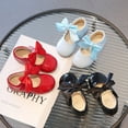 thumbnail image 3 of Zapatos de princesa de una sola capa multiusos con lazo bonito para niña, zapatos de cuero, zapatos de baile, 3 of 6