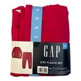thumbnail image 2 of GAP Girl's Toddler 2-Piece Long Sleeve & Jogger Pant Fleece Set (Bright Claret, 18M), 2 of 2
