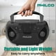 thumbnail image 4 of Boombox Bluetooth Philco Negro portátil reproductor de CD y casetes con entrada auxiliar 3.5 mm y al, 4 of 8