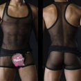thumbnail image 1 of Hombres Ropa interior de malla Ropa interior Fishnet Tank Top Chaleco Clubwear Camiseta interior GeweYeeli FS2610-04, 1 of 1
