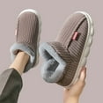 thumbnail image 6 of Slippers for Men and Women Cozy Cotton House Slippers Winter Warm Thick Lined Shoes Non- Indoor Home Footwear for Couples Comfort, 6 of 10