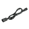 thumbnail image 3 of Uxcell AC Power Cord 3 Prong C14 Male to C13 Female 4.92Ft 250V 10A PDU Extension Cable, 3 of 5