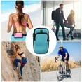 thumbnail image 4 of Unique Bargains 1 Pc Portable Phone Holder Arm Bands with Zipper for Hiking Gym Blue Neoprene, 4 of 4