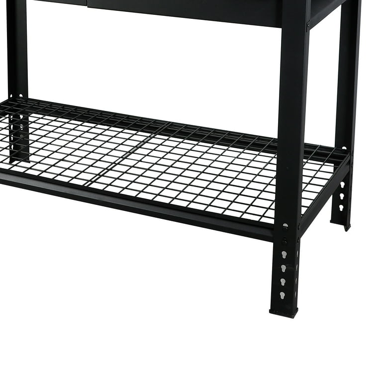 Hyper Tough 48-inch Steel Workbench with Steel Mesh