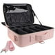 thumbnail image 1 of Estuche de viaje para maquillaje gzcz de gran capacidad, impermeable, rosa, 1 of 8