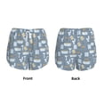 thumbnail image 5 of Lsque Blue Bathroom Printed Women's Running Shorts with Liner Pockets,Elastic Quick Dry Workout Athletic Gym Yoga Shorts,Womens High Waist Shorts-X-Large, 5 of 9