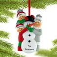 thumbnail image 2 of Building Snowman 4 People Personalized Christmas Ornament DO-IT-YOURSELF, 2 of 3