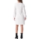 thumbnail image 3 of Vestido elegante de manga larga para mujer, invitados a bodas, cuello redondo, vestido sólido XL blanco, 3 of 6