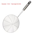 thumbnail image 3 of Advancent Colador de araña sólido Skimmer Cucharón Utensilios de cocina de acero inoxidable Herramienta Papas fritas Utensilio para freír pescado Cocina y Comedor Plata #12 Advancent JJ17828-05B, 3 of 6