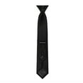 thumbnail image 4 of Jacob Alexander 14 inch Boys Ties - Clip On Neckties for Kids Formal Wedding Graduation School Uniforms - Black, 4 of 7