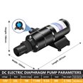 thumbnail image 4 of DC 12/24V 32L Household Toilet Sewage Pump RV Kitchen Non-clogging Electric High Pressure Cutting-type Sewage Pump Garbage Pump, 4 of 5