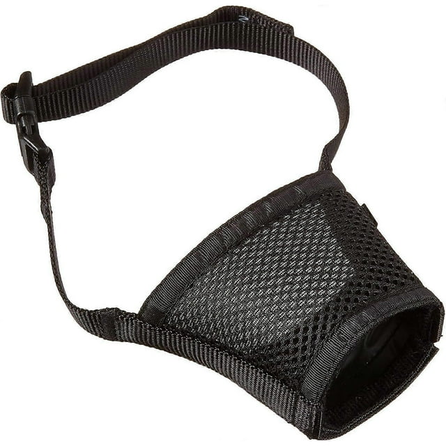 Dog Muzzle - Comfortable Padding - Adjustable Sizing - Prevents Biting - Allows