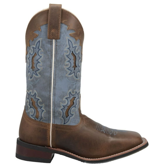 Laredo Womens Isla TooledInlay Embroidered Square Toe Cowboy Mid Calf Boot