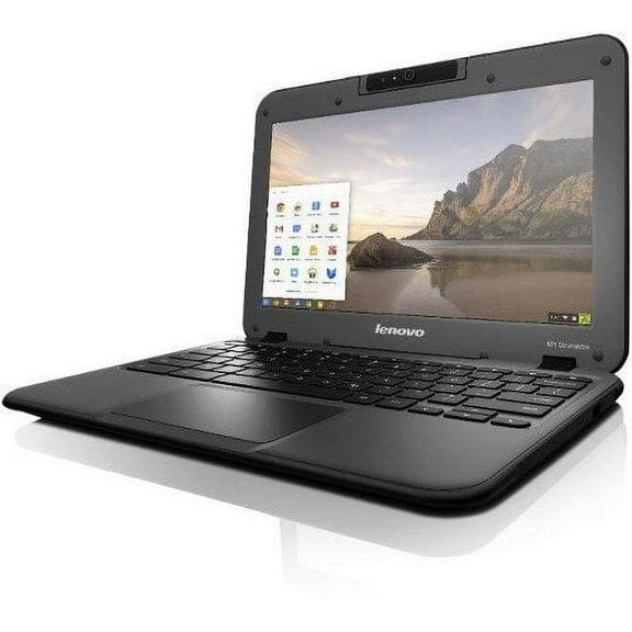Restored Lenovo Chromebook N21 11.6" Laptop, Intel Celeron N2840, 4GB RAM, 16GB SSD, Chrome OS, Black (Refurbished)