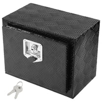 VEVOR Underbody Truck Box, 18" x 12" x 14" Pickup Storage Box, Heavy Duty Aluminum Diamond Plate Tool Box with Lock and Keys, Waterproof Trailer Storage Box with T-Handle Latch for Truck, Van,Trailer