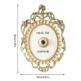 thumbnail image 2 of Champagne Doorbell European Style Button Doorbell Process for Hangs 2 - Home Entry Accessory with, 2 of 7