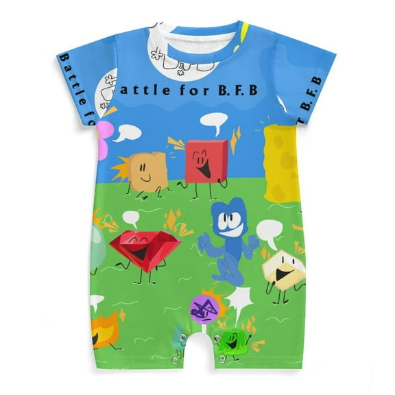 Battle For Dream Island Baby Romper Jumpsuit Summer Short Sleeve One-Piece Outfit Clothing Set Newborn Infant Toddler Bodysuits