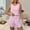 Pink, variant on Elvqul Top and Shorts for Women Cami Summer Sleeveless Pj Sets Crew Neck Pullover Two Piece Womens Sleepwear Elastic Waist