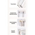 thumbnail image 6 of ShadeMart 58.3" H x 18.3" W x 5.12" D 6-Tier Narrow Plastic Storage Shelf With Scroll Wheel, 6 of 6