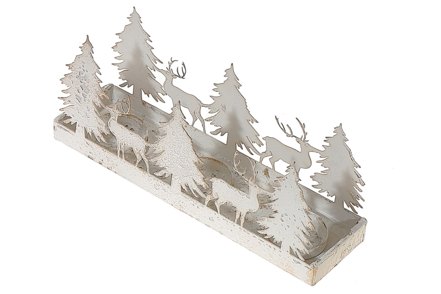 White Forest and Deer Table Top Decor