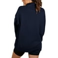 thumbnail image 3 of ADREAMLY Women Lapel Neck Oversized Sweatshirt Long Sleeve Pullover Tops Fall Winter Casual Sweatshirts, 3 of 7