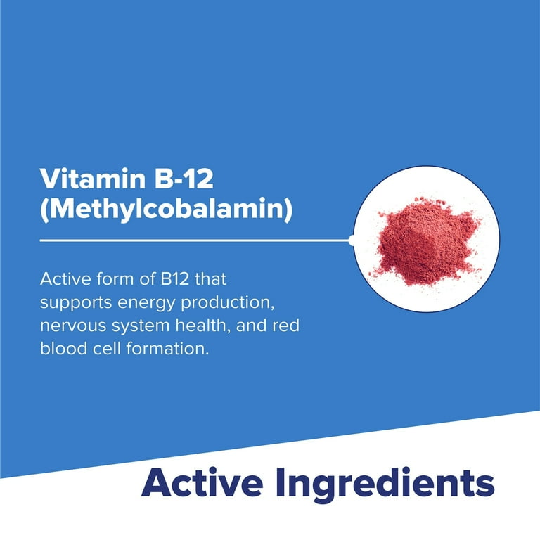 Superior Source Vitamin B12 Methylcobalamin 1000 mcg, Quick Dissolve  Tablets, 60 Count - Walmart.com