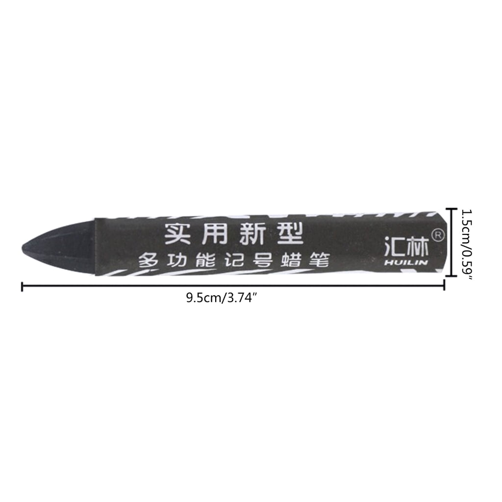 50Pcs Lumber Marking Crayons 4x0.55Inch Industrial Wax Marker Hexagon Tire Marke