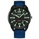 thumbnail image 1 of Reloj de cuarzo para hombre, relojes para hombre XINEW, correa de nailon, calendario, esfera luminosa, reloj de cuarzo para exteriores para hombre, reloj de lona, 1 of 3