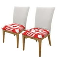 thumbnail image 2 of Easygdp Maple Leaves1 Square Chair Cushion Cover Stretch Chair Seat Covers Removable Washable for Hotel, Bedroom, Office, 2 of 9