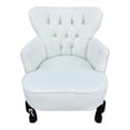 thumbnail image 1 of Sillón Individual Vintage MARDAM Terciopelo blanco 80 cm, 1 of 3