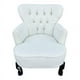 thumbnail image 1 of Sillón Individual Vintage MARDAM Terciopelo blanco 80 cm, 1 of 3
