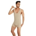 thumbnail image 4 of CHUOU Men's Bodysuit Sliding Fitness Shapewear Movement Supporter Wrestling Sweat Leotard, 4 of 4