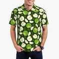 thumbnail image 1 of Balery Green Fruit Camisa Polo de Hombre con Estampado, de Manga Corta y Tejido Medio, Camisa Tipo Golf Polo-3X-Large, 1 of 6