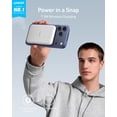 thumbnail image 2 of Anker 621 Magnetic Portable Charger (MagGo), 5,000mAh Wireless Power Bank with USB-C Cable, Magsafe-Compatible Battery Pack for iPhone 16/15/14/13/12 Series, 2 of 7