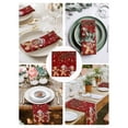 thumbnail image 3 of Gingerbread Christmas Cloth Napkins Set of 8 Reusable Dinner Napkins, Xmas Balls Branches Red Cocktail Napkin Washable Table Napkins for Wedding/Holiday Party/Baby Shower 20"x20", 3 of 7