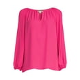 thumbnail image 2 of The Pioneer Woman Women's Keyhole Crepe Top, 2 of 5