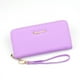 thumbnail image 2 of Cartera de mujer con cremallera larga, cartera de mano, cartera suave a cuadros a la moda, monedero de gran capacidad, 2 of 5